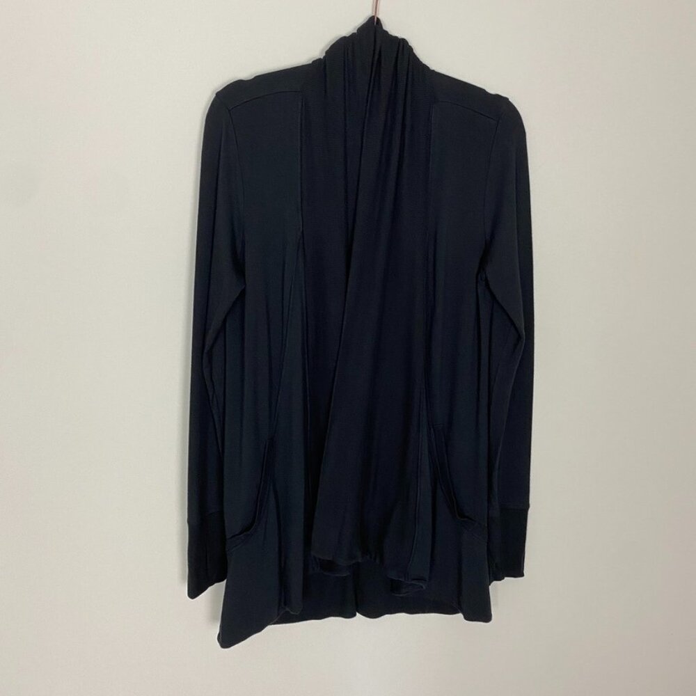 Athleta Pranayama Wrap‎ Cardigan Sweater Black Womens Small